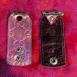 Watch Me Creations Upcycled Pink Apple Watch Band Adorable!